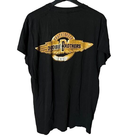 VTG 1991 The Doobie Brothers Brotherhood T Shirt Large - Picture 3 of 4